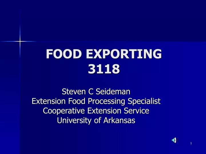 food exporting 3118