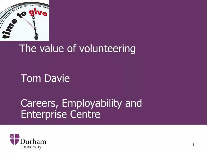 the value of volunteering
