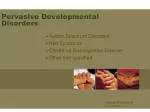 Pervasive Developmental Disorders - slide 1
