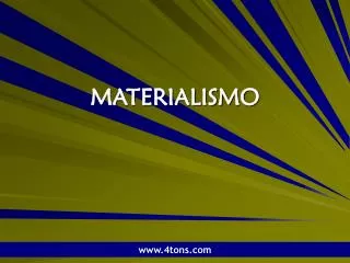 materialismo