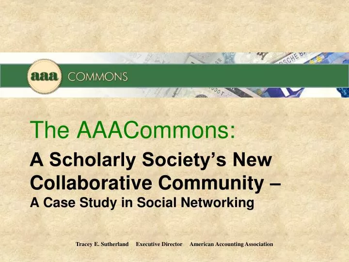 a scholarly society s new collaborative community a case study in social networking