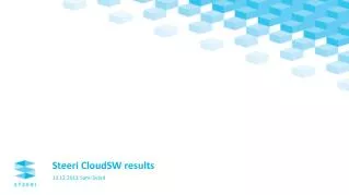 Steeri CloudSW results