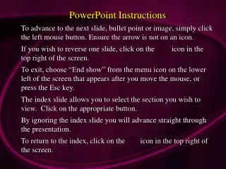 PowerPoint Instructions