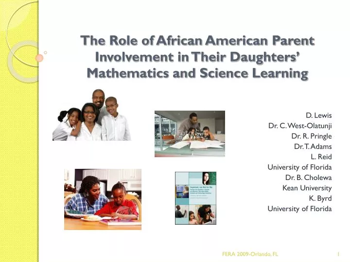 the role of african american parent involvement in their daughters mathematics and science learning