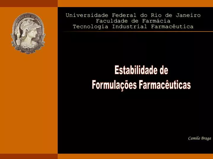 universidade federal do rio de janeiro faculdade de farm cia tecnologia industrial farmac utica