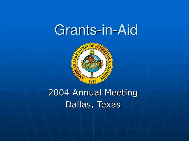 grants in aid