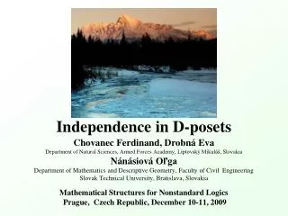 Independence in D-posets