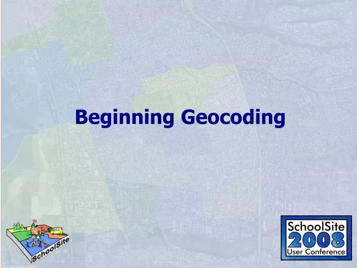 beginning geocoding