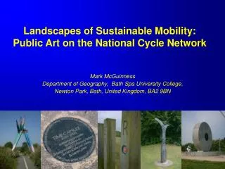 Landscapes of Sustainable Mobility: Public Art on the National Cycle Network