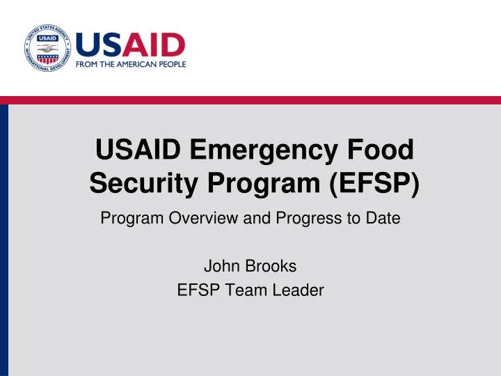 usaid emergency food security program efsp