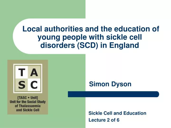 local authorities and the education of young people with sickle cell disorders scd in england