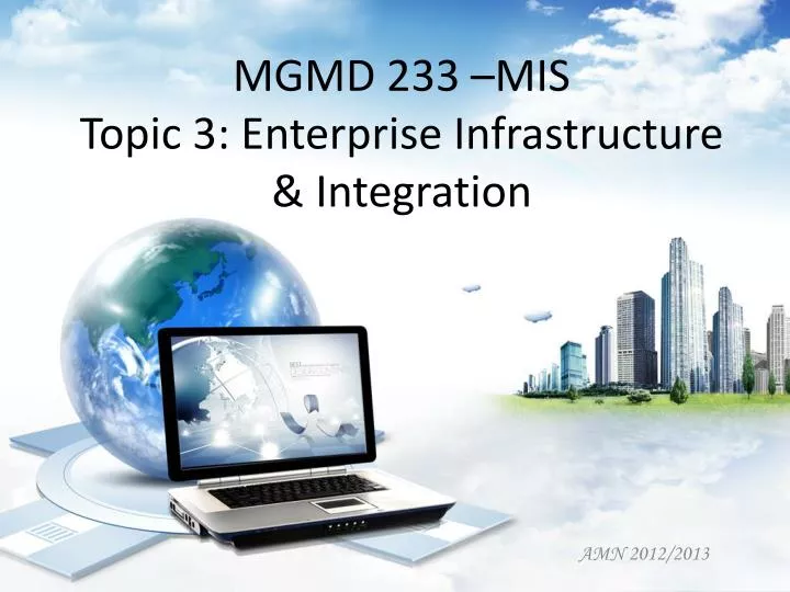mgmd 233 mis topic 3 enterprise infrastructure integration