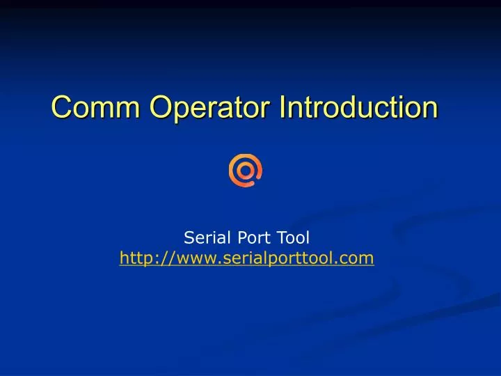 comm operator introduction