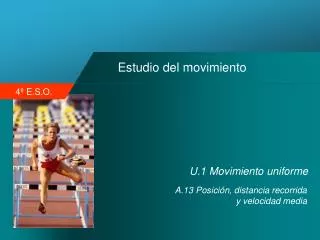 estudio del movimiento