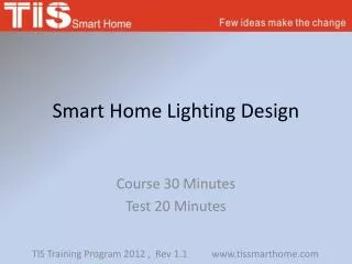 Smart Home Lighting Design