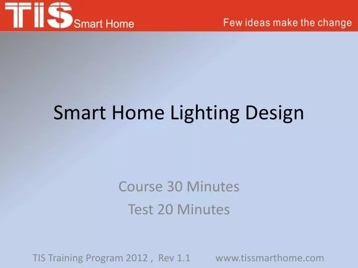 smart home lighting design