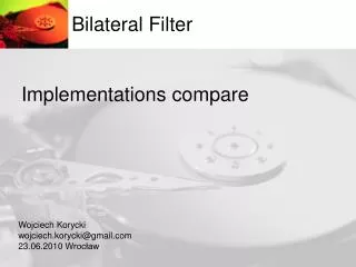 Bilateral Filter