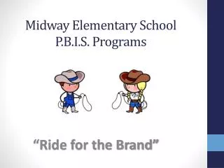 Midway Elementary School P.B.I.S. Programs