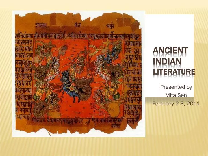 ancient indian literature