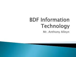 BDF Information Technology