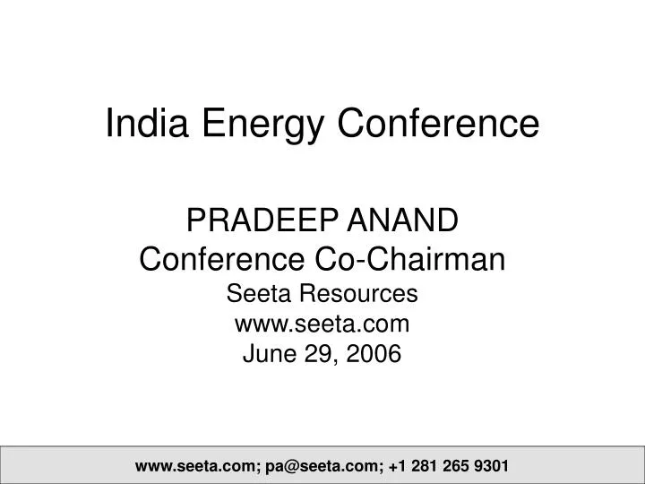 india energy conference