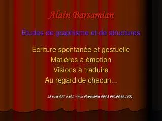 alain barsamian