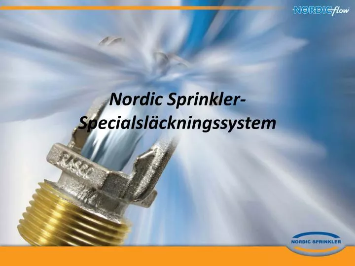 nordic sprinkler specialsl ckningssystem