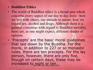 Buddhist Ethics