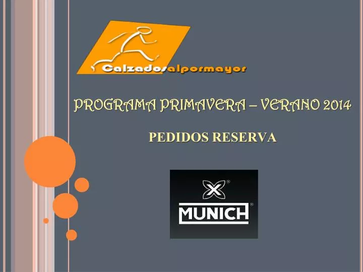 programa primavera verano 2014 pedidos reserva