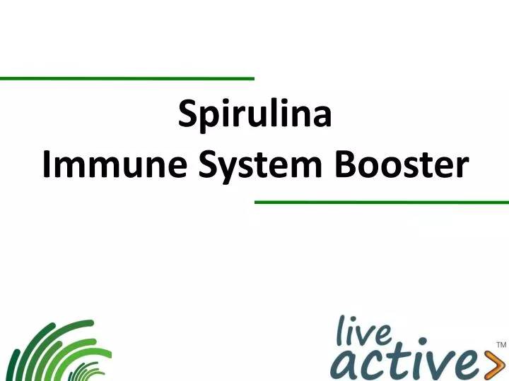 spirulina immune system booster