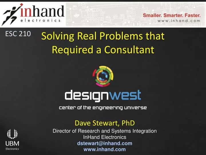 solving real problems that required a consultant