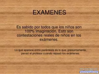 examenes