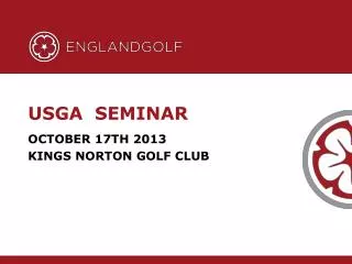 USGA SEMINAR