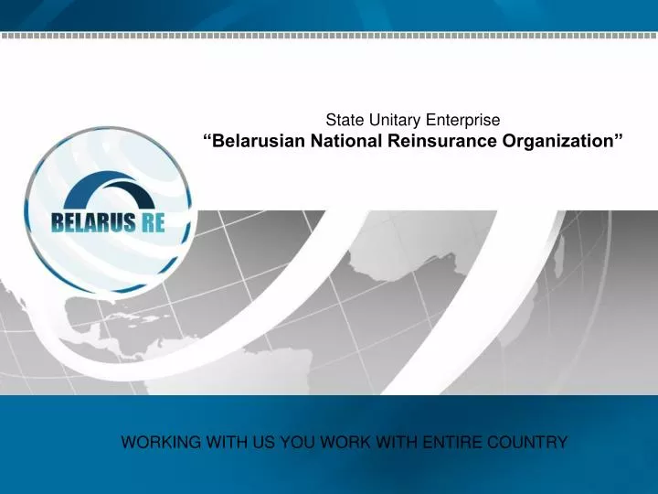 state unitary enterprise belarusian national reinsurance organization