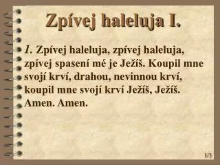 zp vej haleluja i