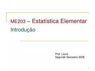 me203 estat stica elementar introdu o