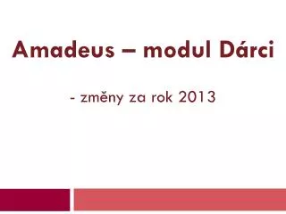 amadeus modul d rci