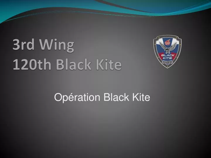3rd wing 120th black kite