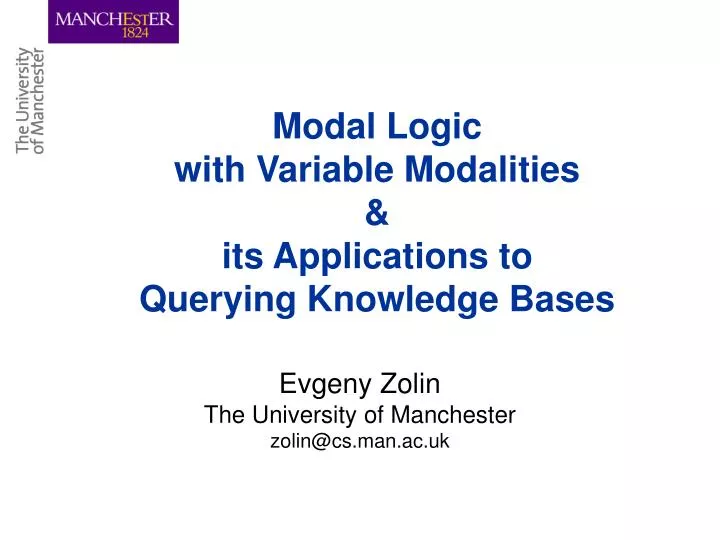 modal logic with variable modalities its applications to querying knowledge bases