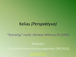kelias perspektyva