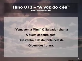 hino 073 a voz do c u stuart edmund mc nair