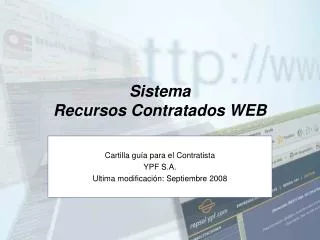 sistema recursos contratados web