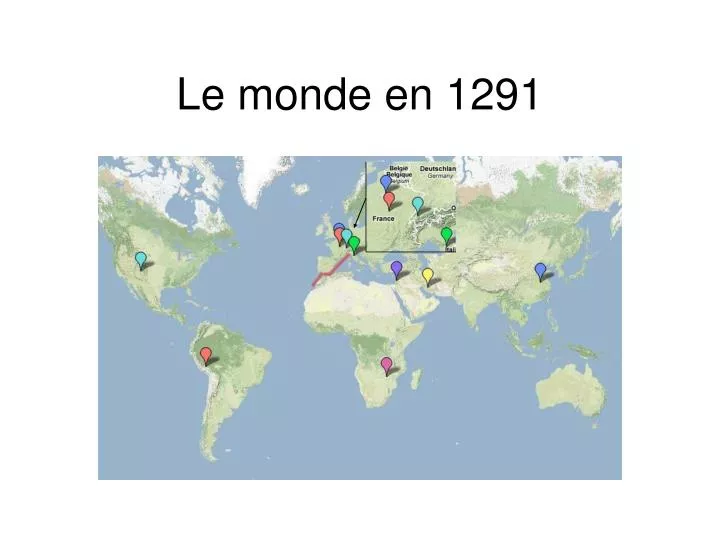 le monde en 1291
