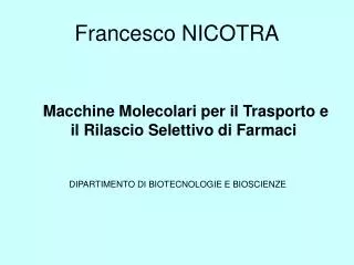 Francesco NICOTRA
