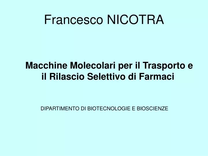 francesco nicotra