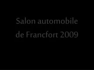 Salon automobile de Francfort 2009