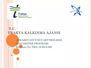 t c trakya kalkinma ajansi