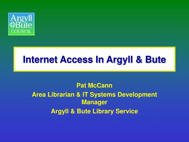 internet access in argyll bute