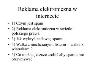 reklama elektroniczna w internecie