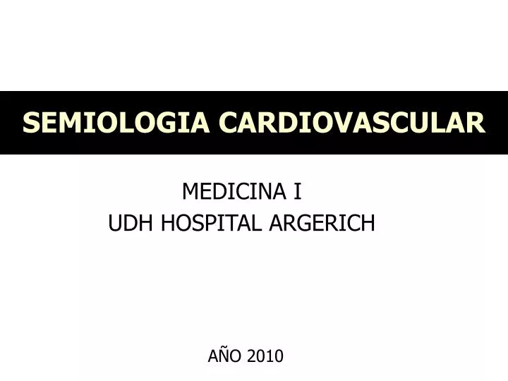 semiologia cardiovascular